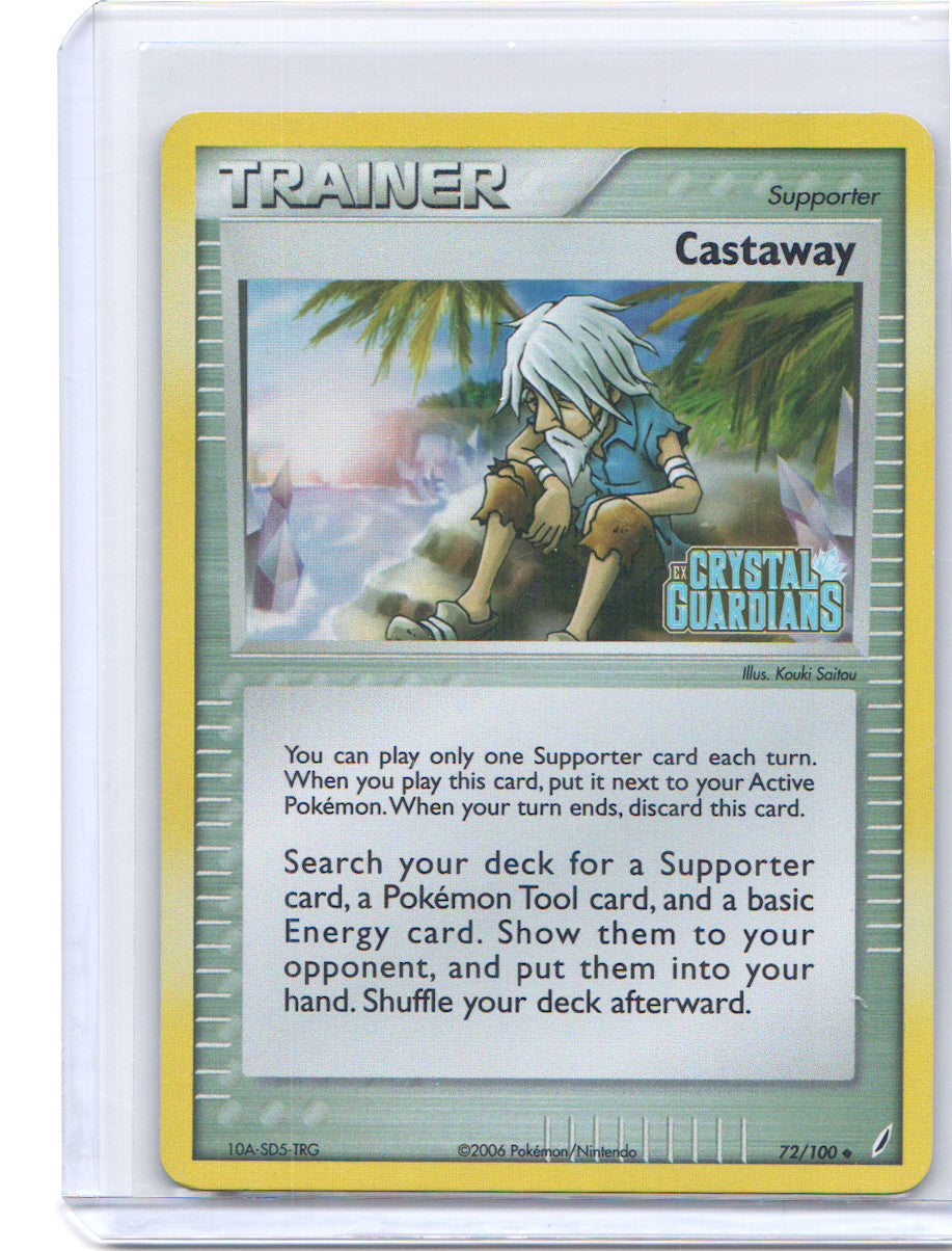 Castaway Uncommon EX Crystal Guardians 72/100 LP