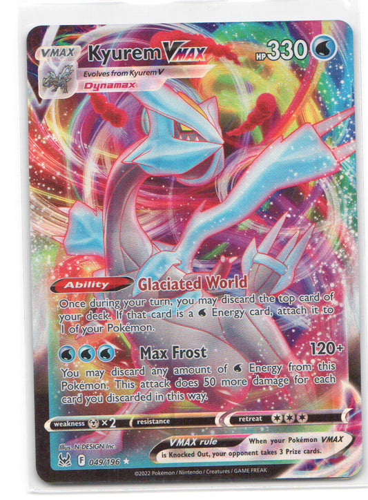 Kyurem VMAX Ultra Rare SWSH11: Lost Origin 049/196 NM