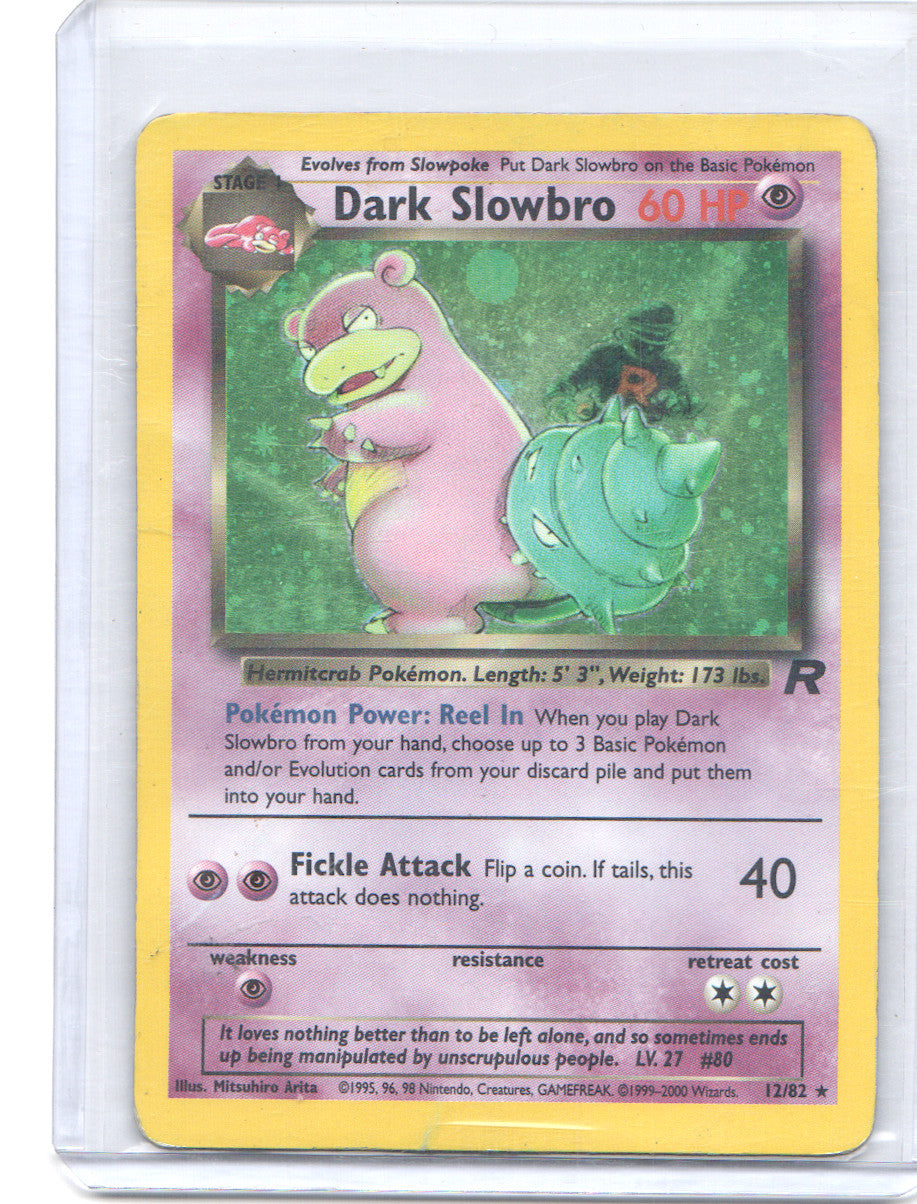 Dark Slowbro (12) Holo Rare Team Rocket 12/82 DMG