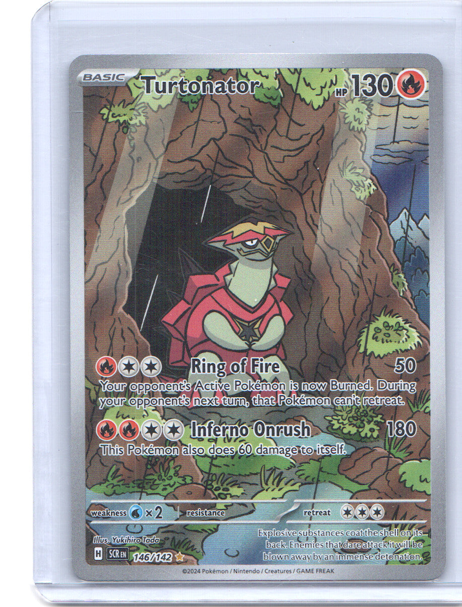 Turtonator Illustration Rare SV07: Stellar Crown 146/142 NM