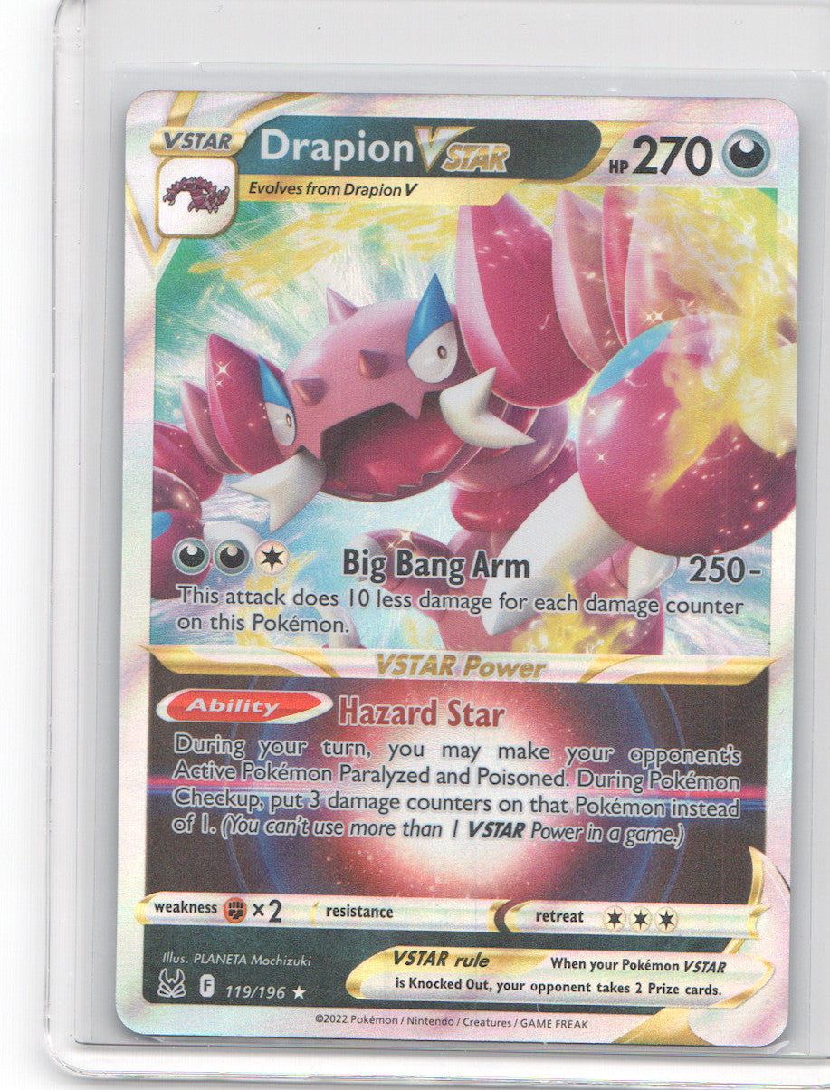 Drapion VSTAR Ultra Rare SWSH11: Lost Origin 119/196 NM