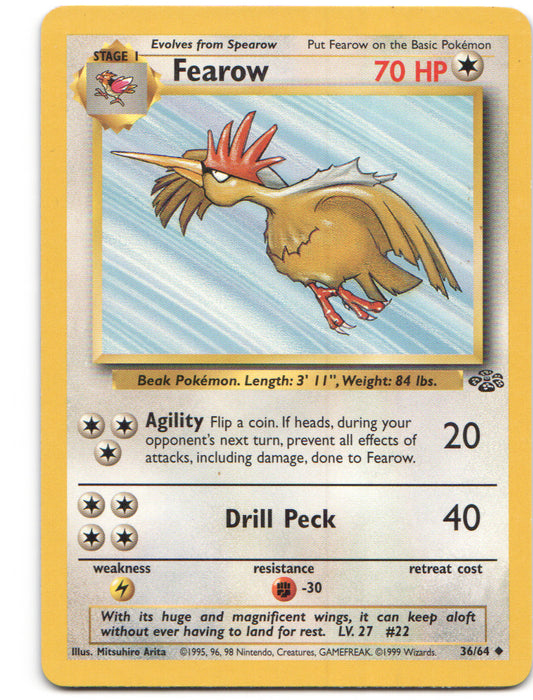 Fearow Uncommon Jungle 36/64 LP