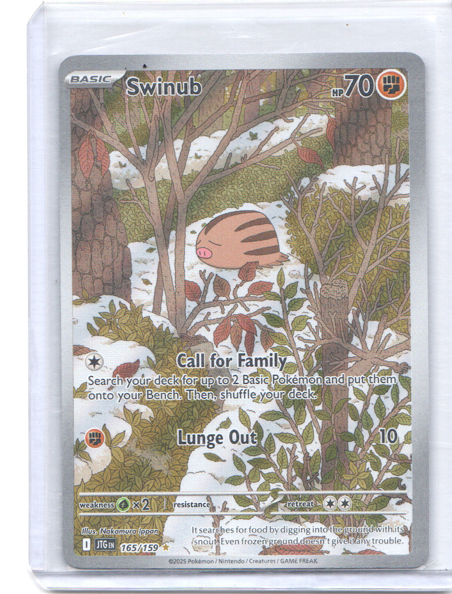 Swinub Illustration Rare SV09: Journey Together 165/159 NM