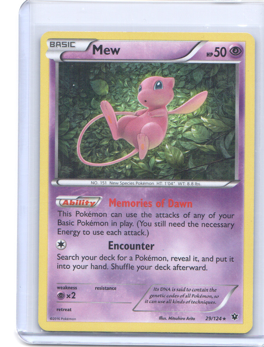 Mew Holo Rare XY - Fates Collide 29/124 LP