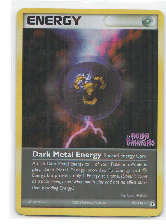 Dark Metal Energy Uncommon Holon Phantoms 97/110 NM