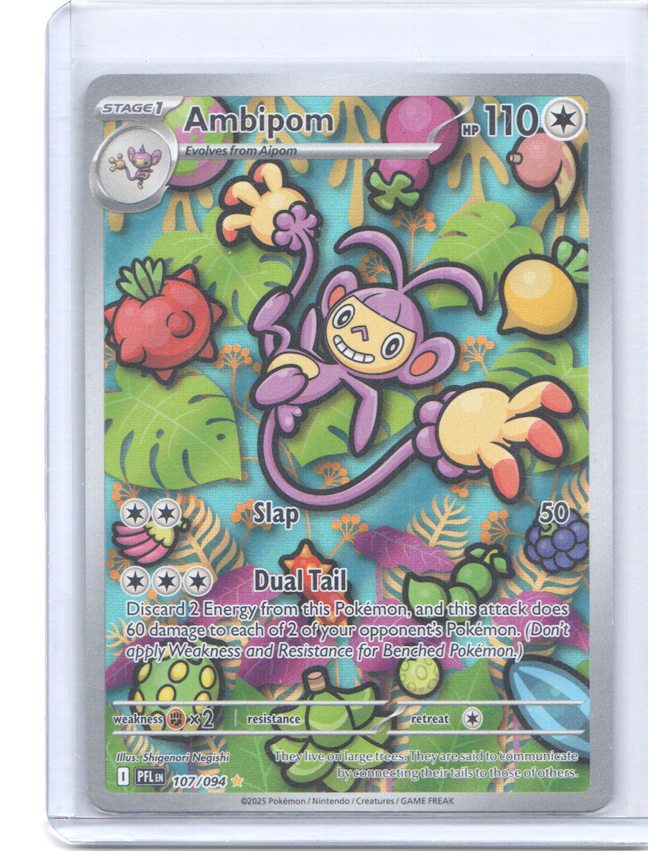 Ambipom Illustration Rare ME02: Phantasmal Flames 107/094 NM
