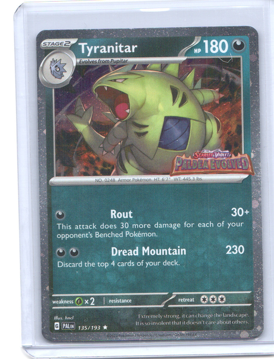 Tyranitar (Paldea Evolved Stamp) Promo Miscellaneous Cards & Products 135/193 NM