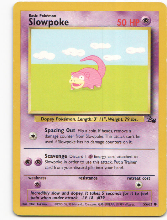 Slowpoke Common Fossil 55/62 LP