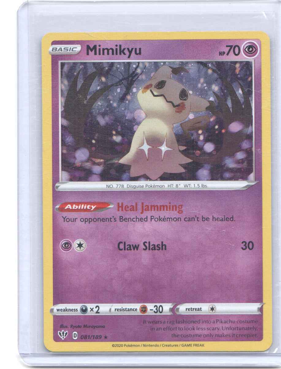 Mimikyu Rare SWSH03: Darkness Ablaze 081/189 LP
