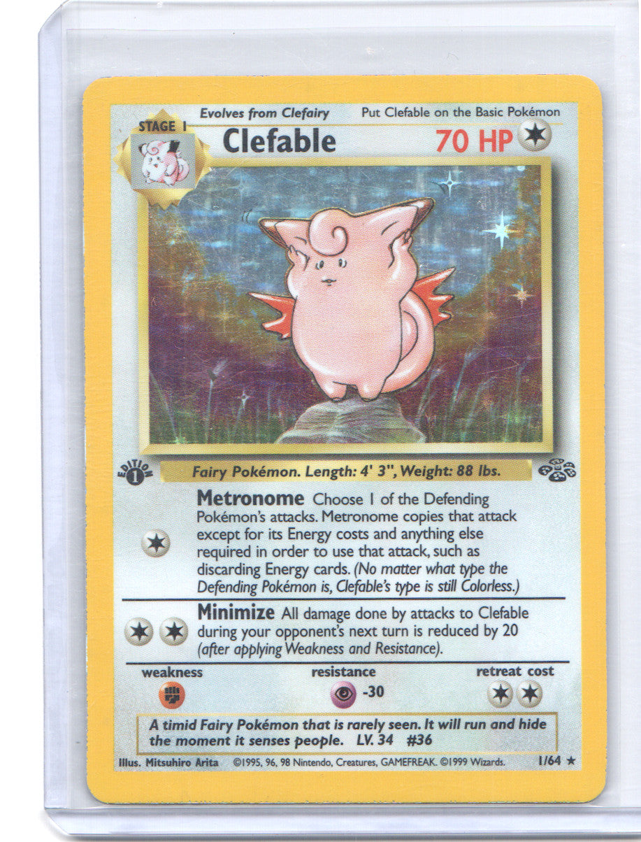Clefable (1) Holo Rare Jungle 01/64 LP