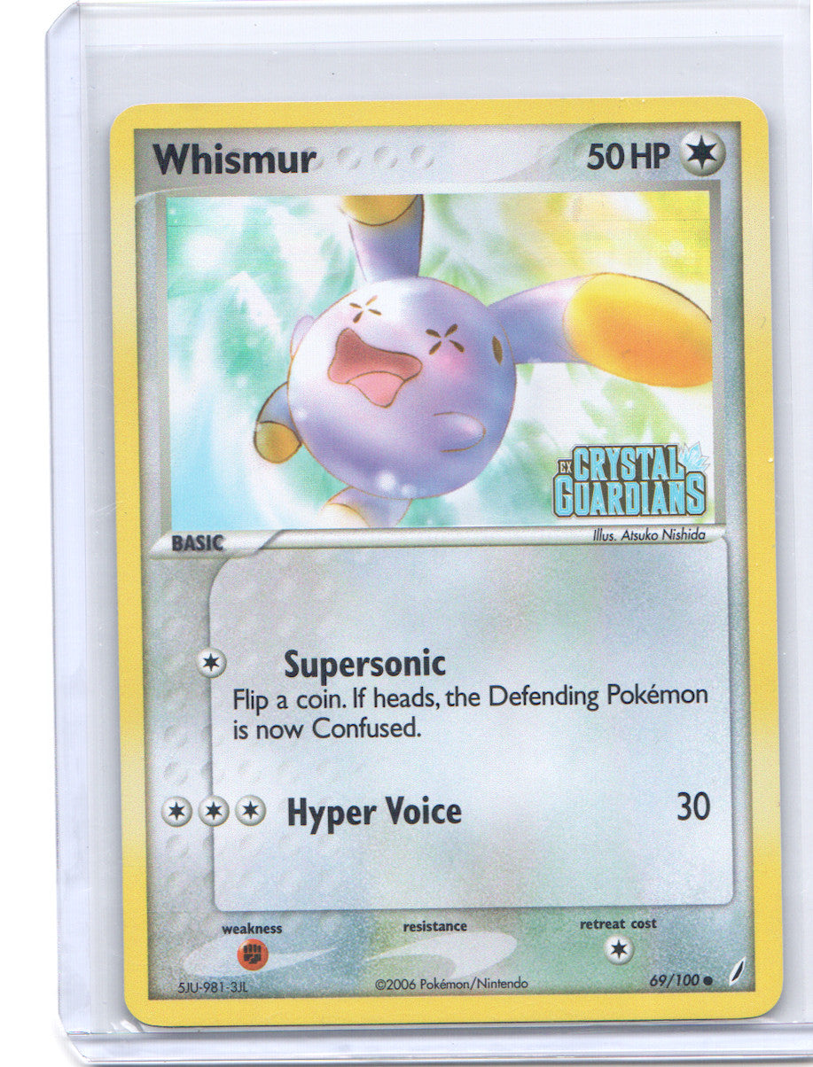 Whismur Common EX Crystal Guardians 69/100 LP