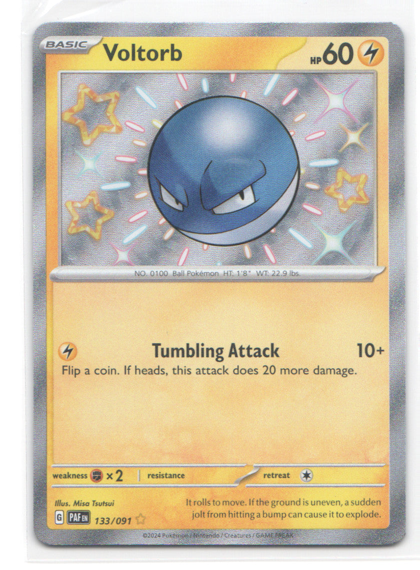 Voltorb Shiny Rare SV: Paldean Fates 133/091 NM