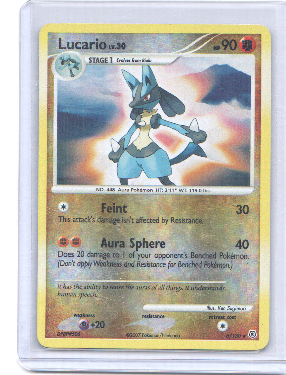 Lucario Holo Rare Diamond and Pearl 6/130 LP