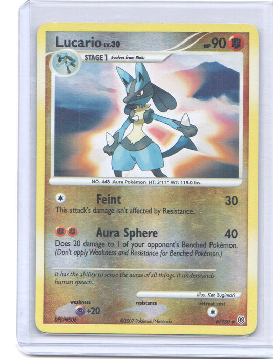 Lucario Holo Rare Diamond and Pearl 6/130 LP