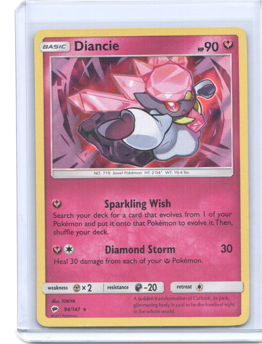 Diancie Holo Rare SM - Burning Shadows 94/147 NM