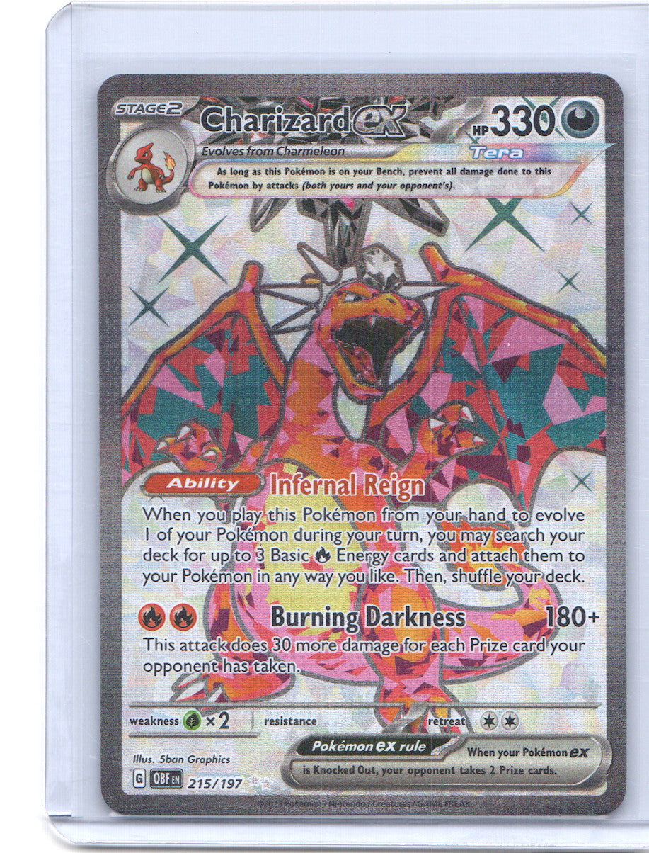 Charizard ex Ultra Rare SV03: Obsidian Flames 215/197 NM