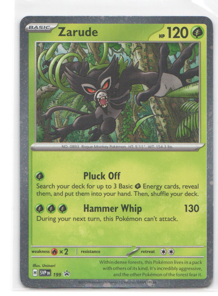 Zarude - (Cosmos Holo) Holo Rare SV: Scarlet & Violet Promo Cards 199 NM