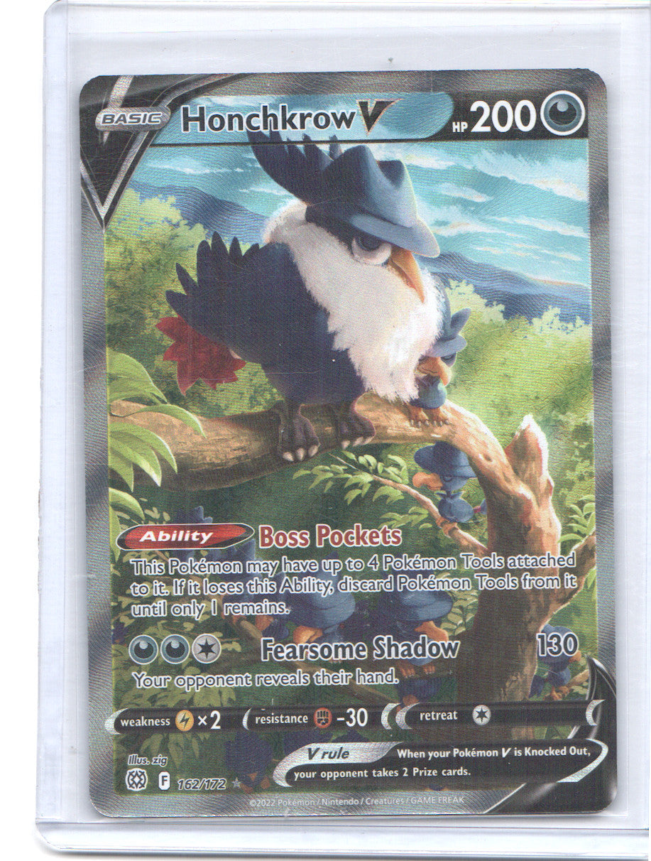 Honchkrow V (Alternate Full Art) Ultra Rare SWSH09: Brilliant Stars 162/172 NM
