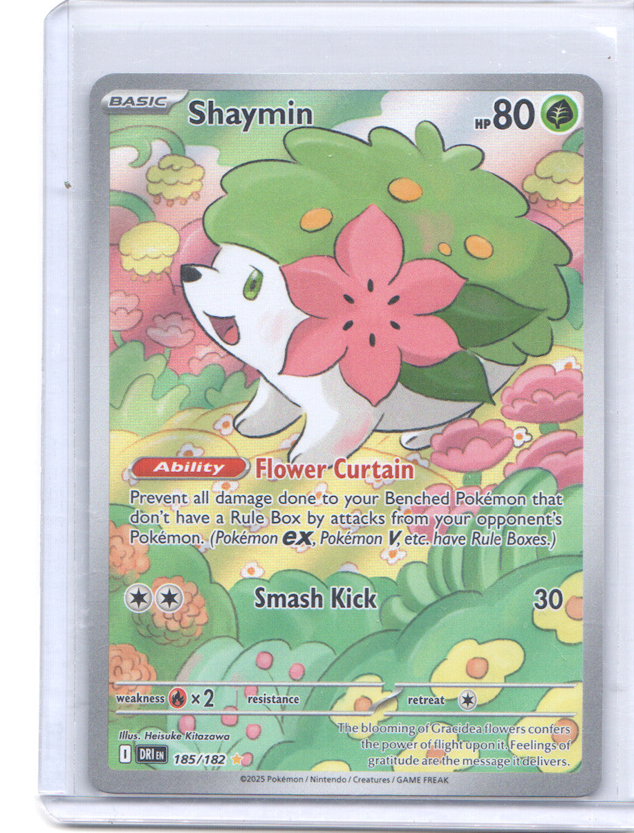 Shaymin Illustration Rare SV10: Destined Rivals 185/182 NM