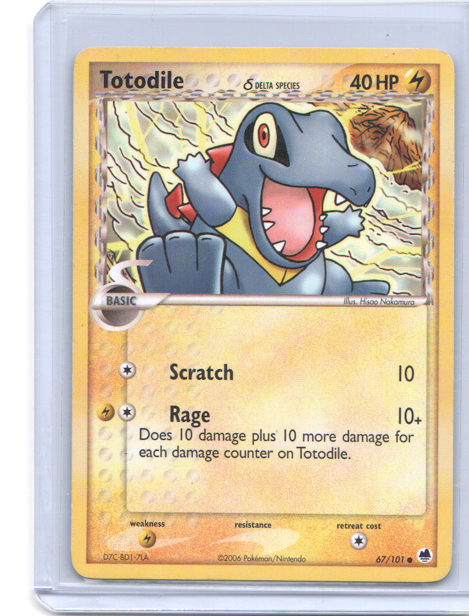 Totodile (Delta Species) Common EX Dragon Frontiers 67/101 LP