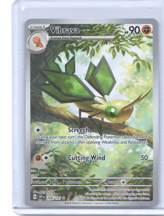 Vibrava Illustration Rare SV08: Surging Sparks 206/191 NM