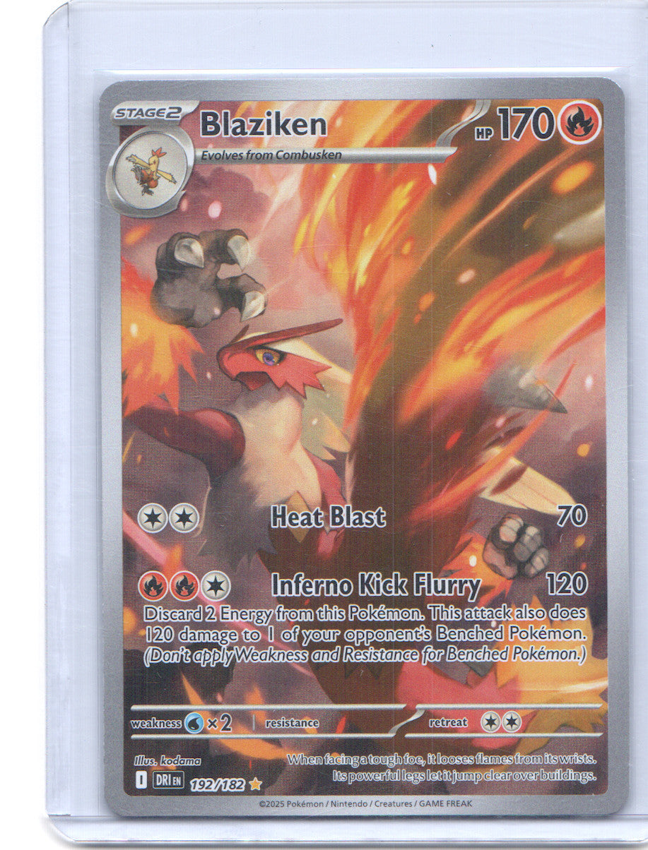 Blaziken Illustration Rare SV10: Destined Rivals 192/182 NM