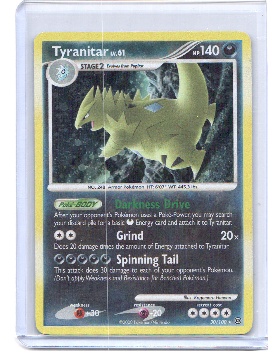 Tyranitar (DP Stormfront) Holo Rare Deck Exclusives 030/100 LP
