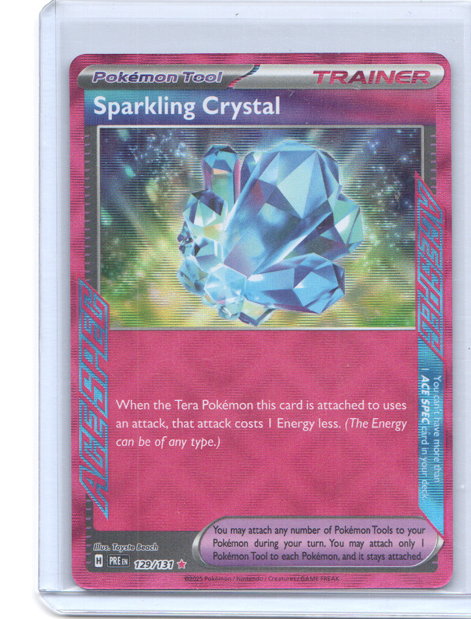 Sparkling Crystal ACE SPEC Rare SV: Prismatic Evolutions 129/131 NM