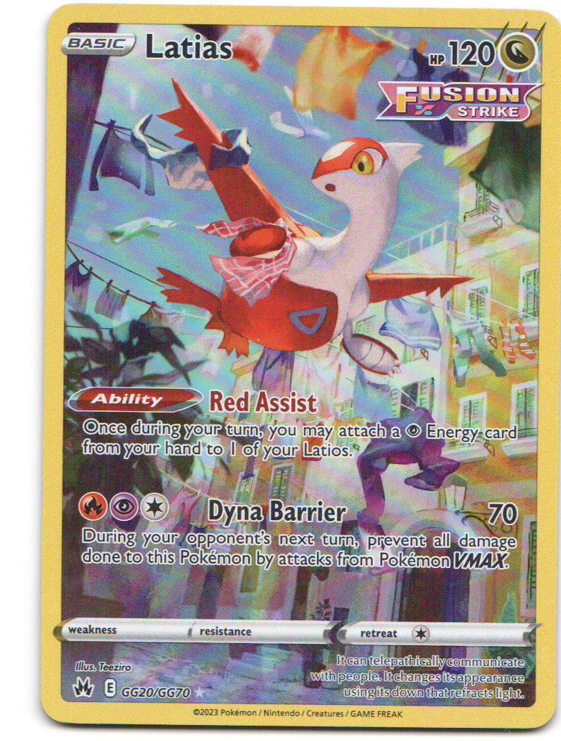 Latias Ultra Rare Crown Zenith: Galarian Gallery GG20/GG70 NM