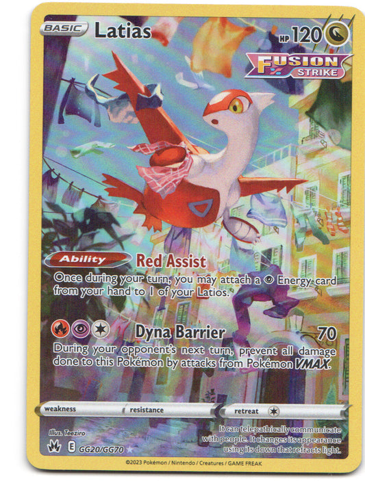 Latias Ultra Rare Crown Zenith: Galarian Gallery GG20/GG70 NM