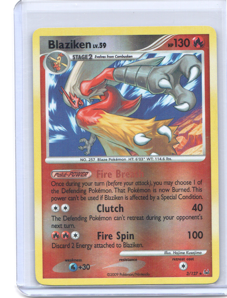 Blaziken Holo Rare Platinum 3/127 DMG