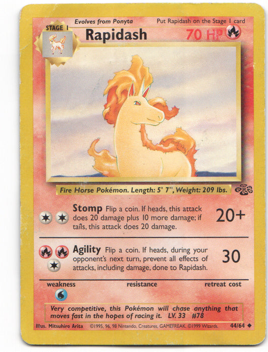 Rapidash Uncommon Jungle 44/64 MP