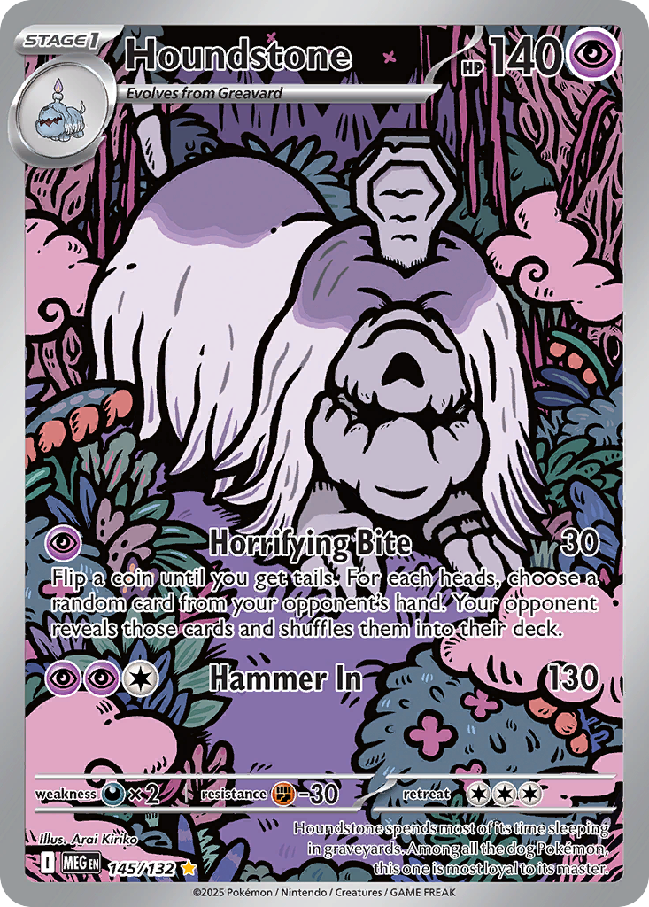 Houndstone — Mega Evolution Holofoil NM