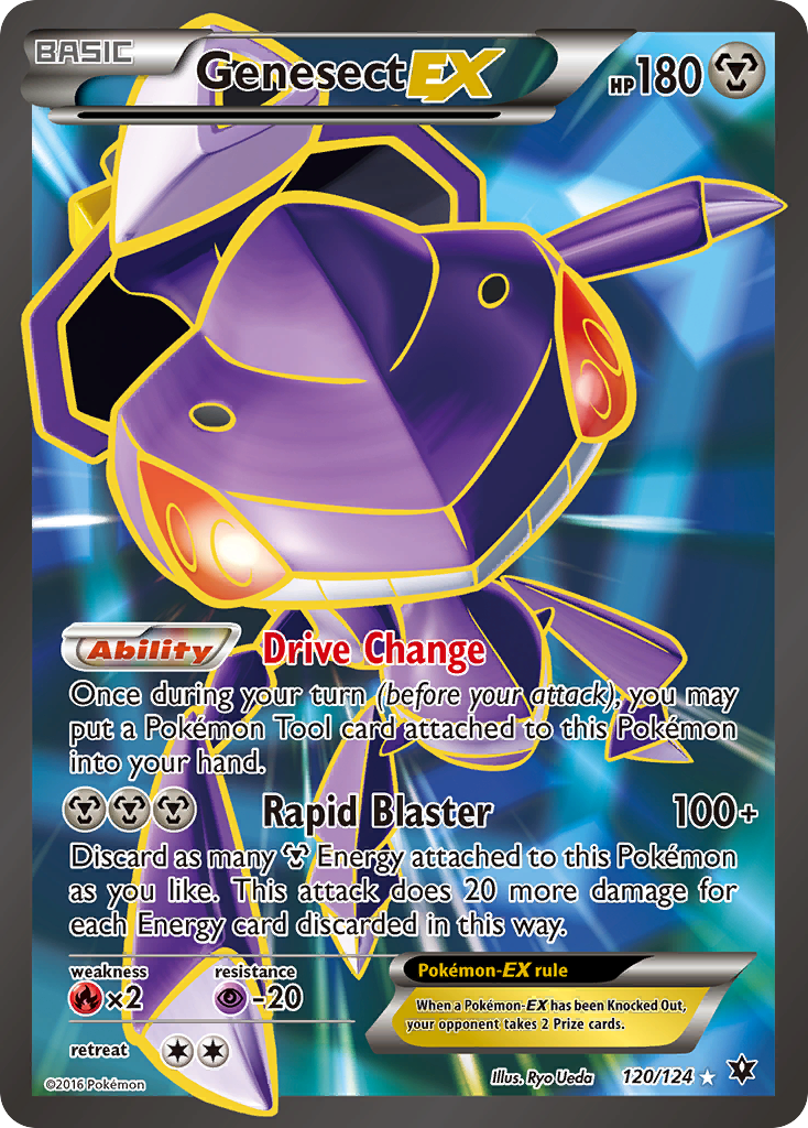 Genesect-EX — Fates Collide Holofoil DMG
