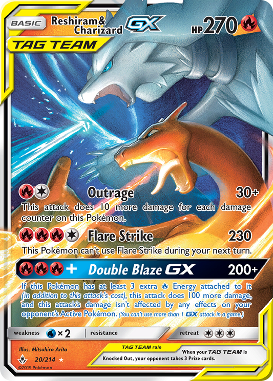 Reshiram & Charizard-GX — Unbroken Bonds Kaya Lichtleitner LP