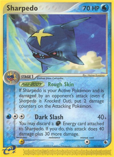 Sharpedo — Ruby & Sapphire Reverse Holofoil NM