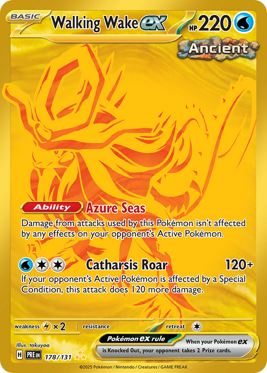 Walking Wake ex — Prismatic Evolutions Holofoil NM