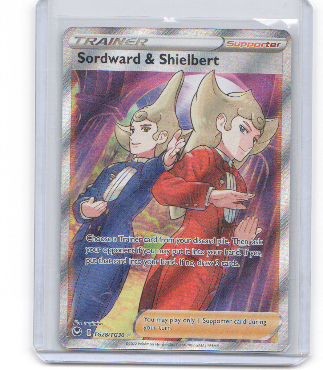 SWSH12: Silver Tempest Trainer Gallery #TG28/TG30 Sordward & Shielbert