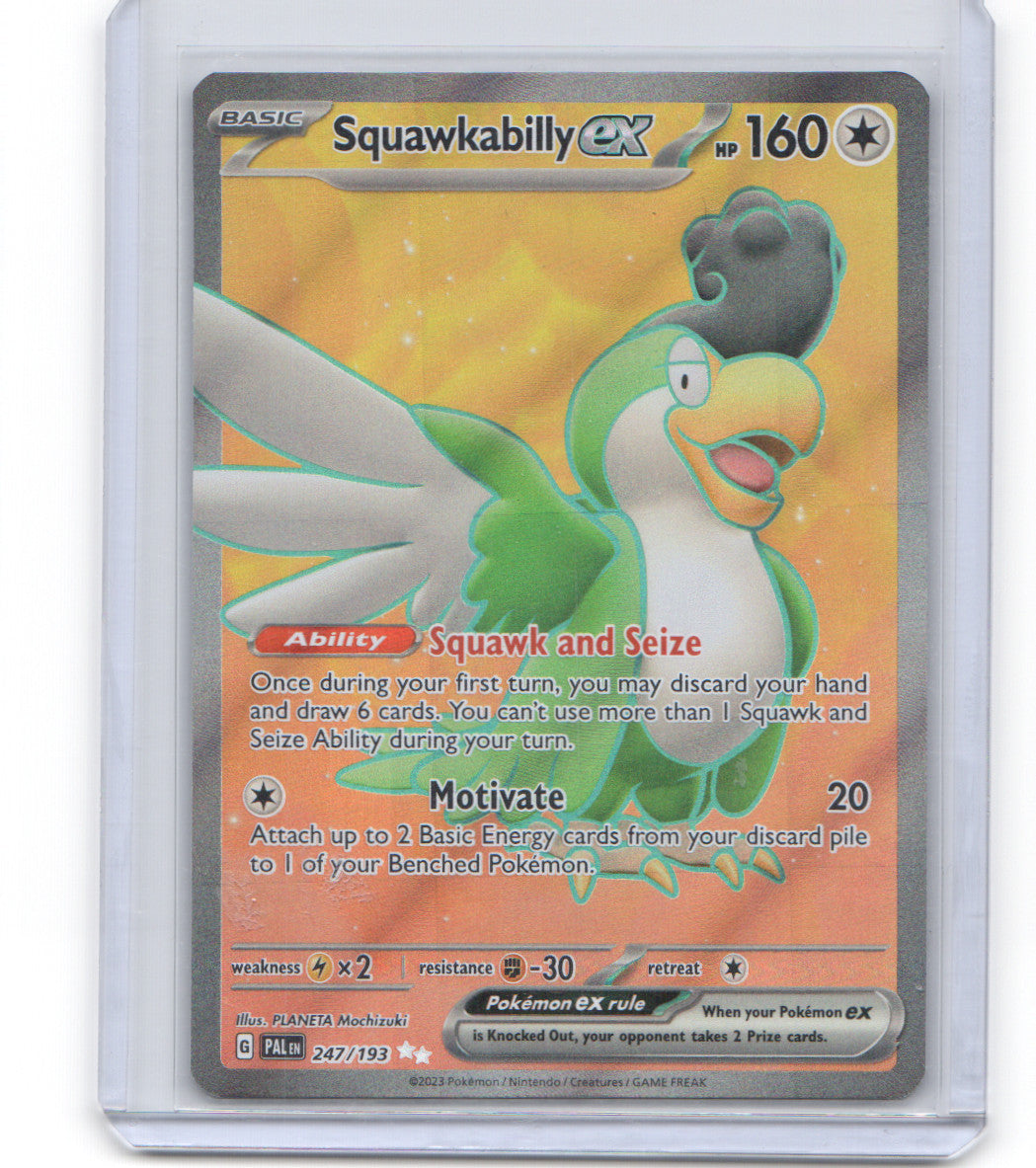 SV02: Paldea Evolved #247/193 Squawkabilly ex